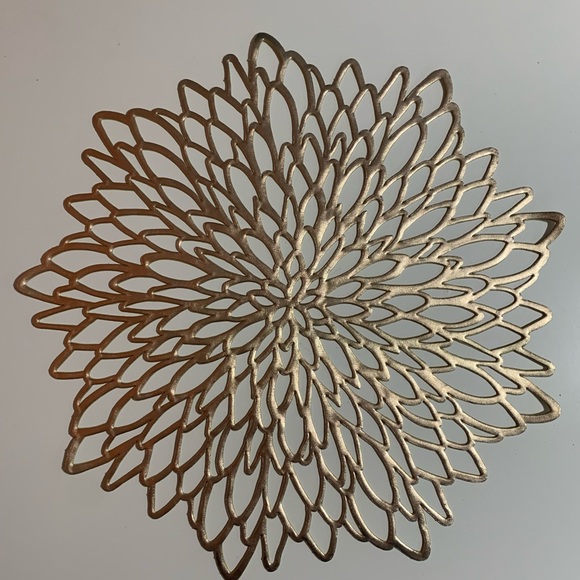 ⭐️10 Gold Floral Placemat Holiday Party Decorative Wedding🌼 - Picture 3 of 4